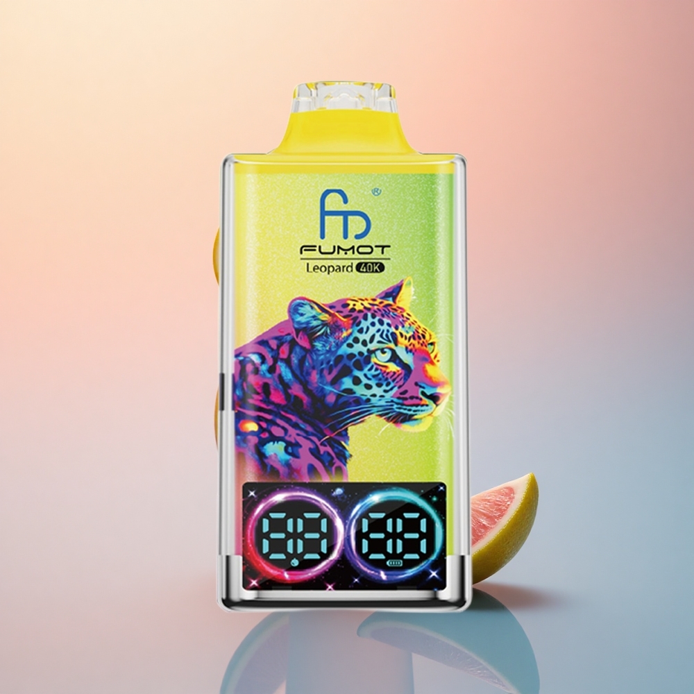 Fumot Leopard 40K Puffs Pembe Limonata 5% Nikotin 700mAh Çift Mesh