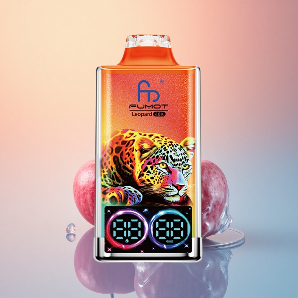 Fumot Leopard 40K Puffs Vişne Buz - %5 Nikotin, 700mAh, Çift Mesh