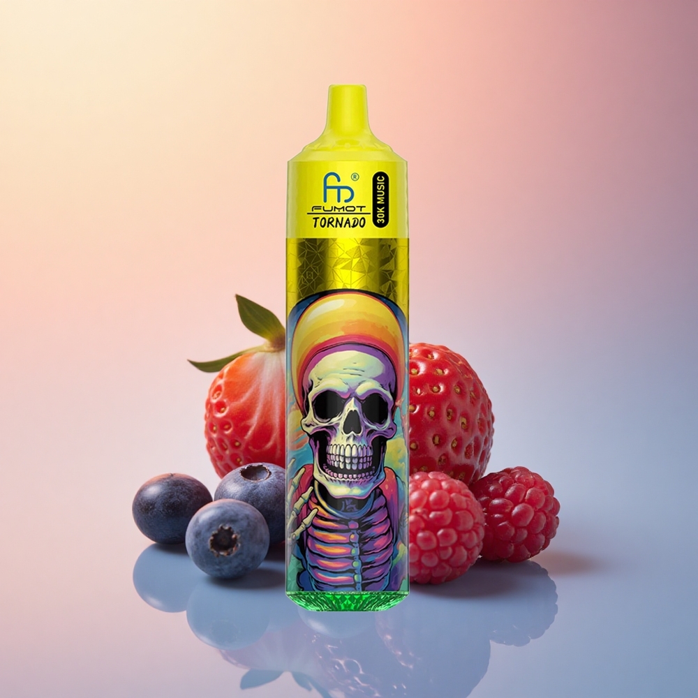 Fumot Randm Tornado 30000 Puffs Çilek Yaban Mersini Ahududu 30mL 600mAh