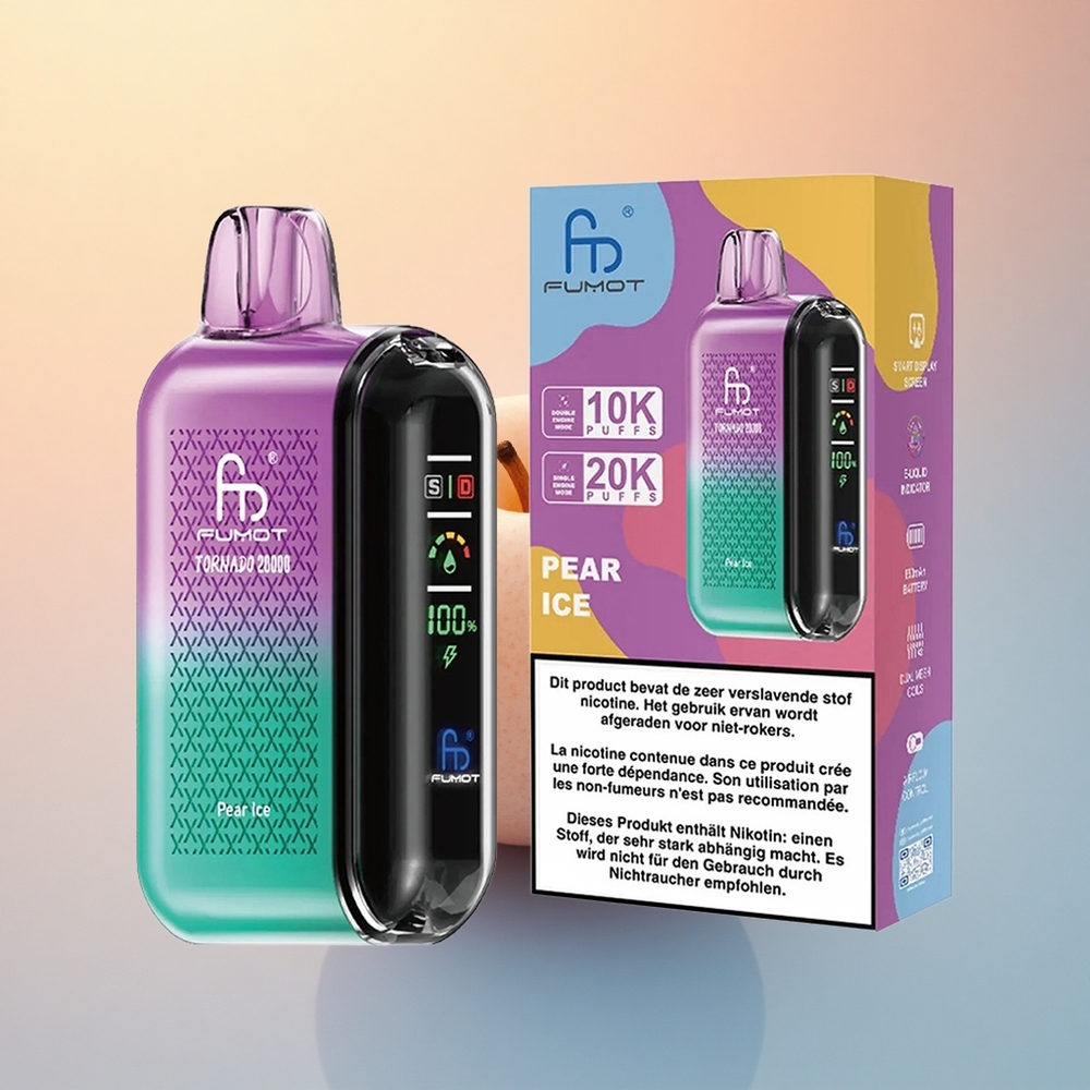 Fumot Tornado 20000 Puffs Armut Buz Dual Mesh Coil 850mAh