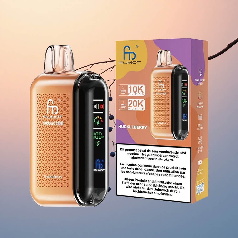 Fumot Tornado 20000 Puffs Böğürtlen 20ml Dual Mesh 850mAh