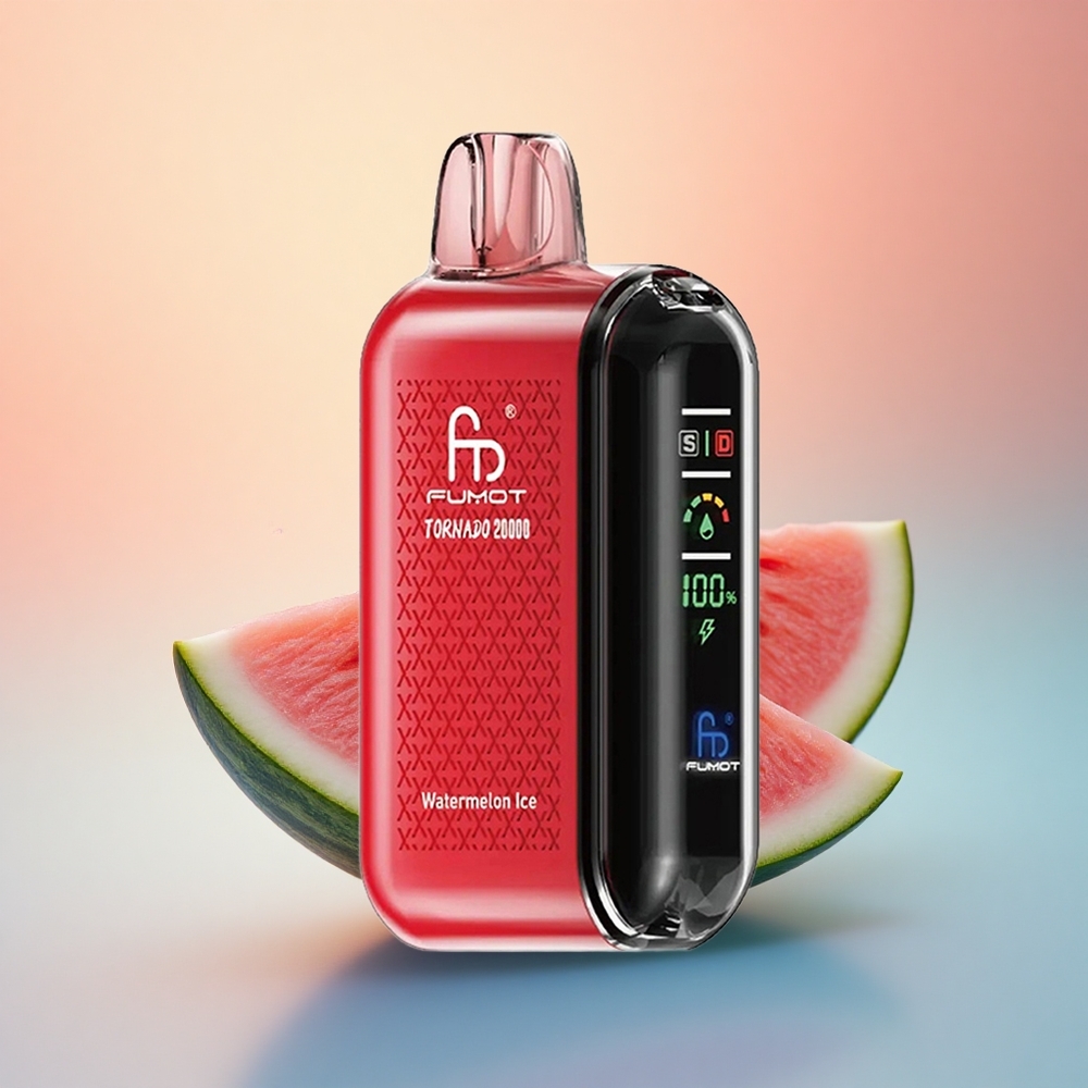 Fumot Tornado 20000 Puffs Karpuz Buz Dual Mesh Akıllı Ekranlı 850mAh