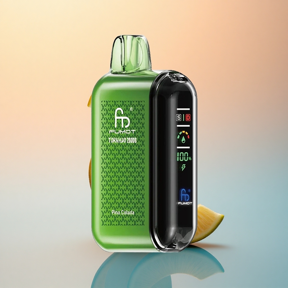 Fumot Tornado 20000 Puffs Pina Colada Çift Örgül Bobinli 850mAh Akıllı Ekran