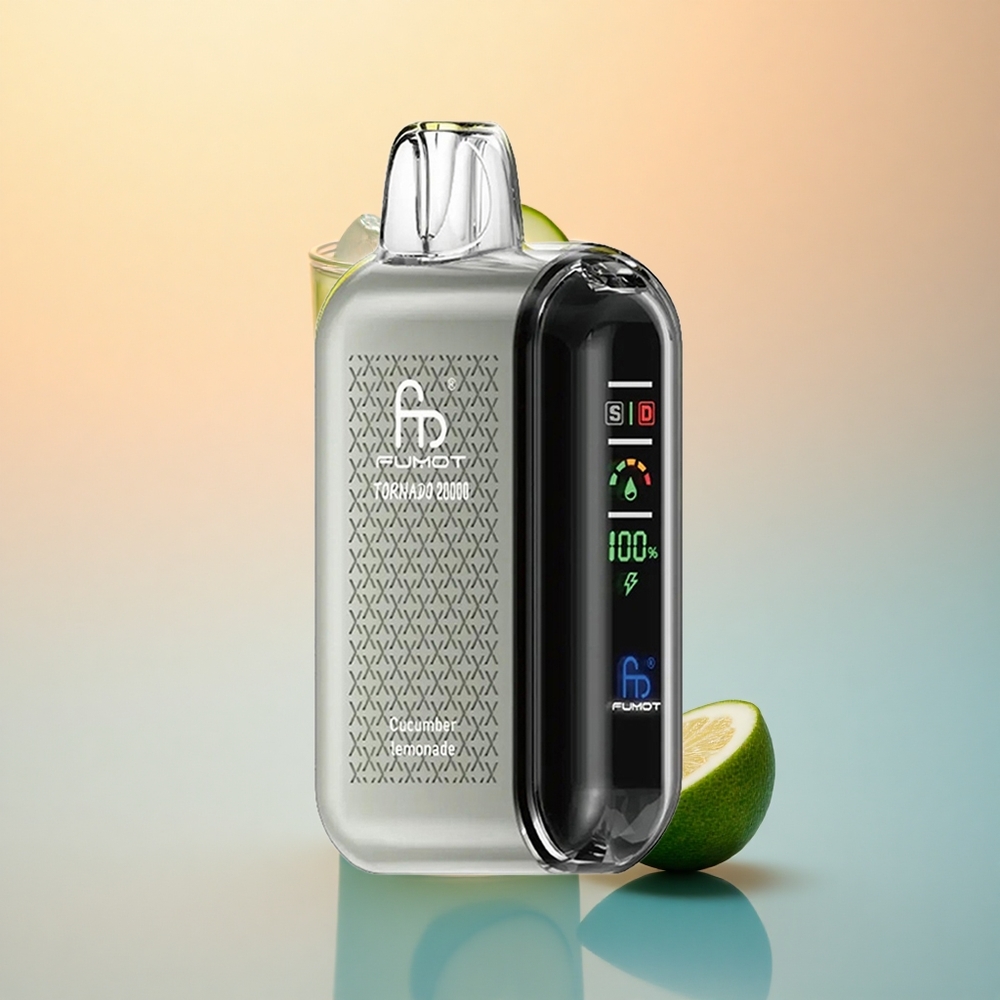 Fumot Tornado 20000 Puffs Salatalık Limonata Dual Mesh Coil 850mAh