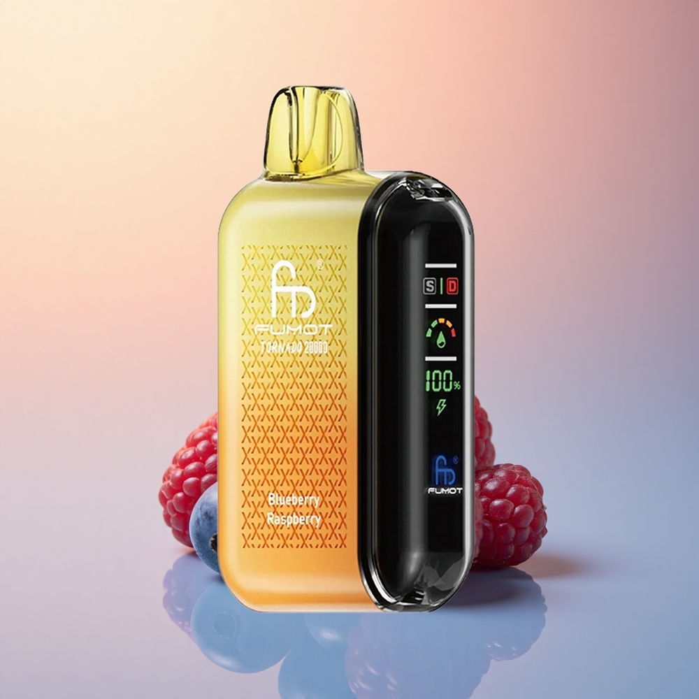 Fumot Tornado 20000 Puffs Yaban Mersini Ahududu Dual Mesh 850mAh