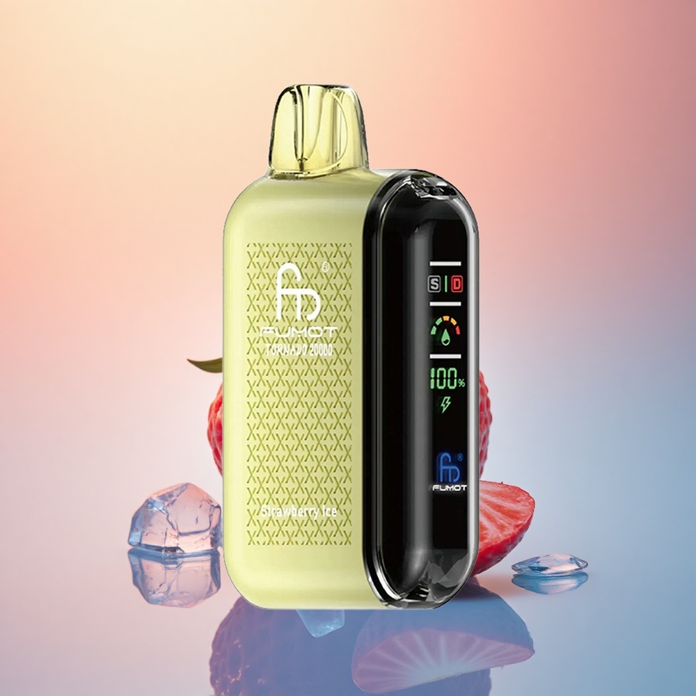 Fumot Tornado 20000 Puffs Çilek Buz 20ml 850mAh 2% Nikotin