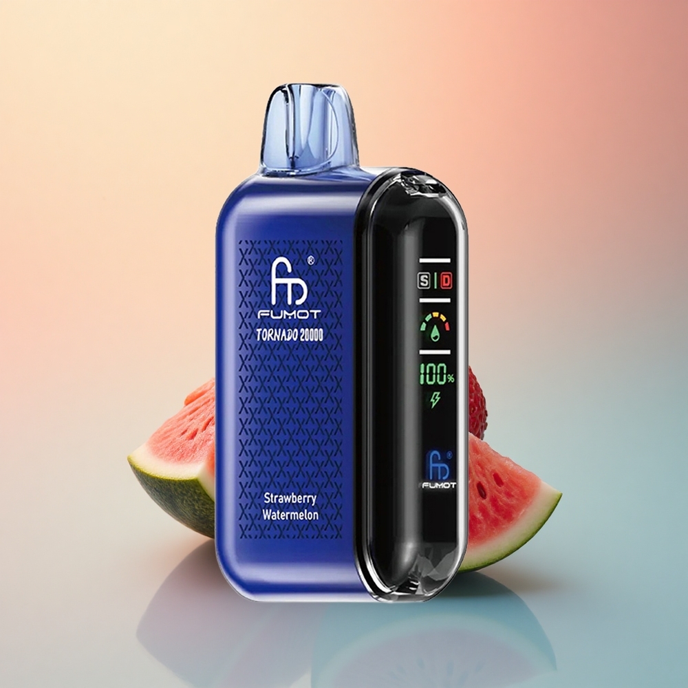 Fumot Tornado 20000 Puffs Çilek Karpuzu Dual Mesh Coil 850mAh