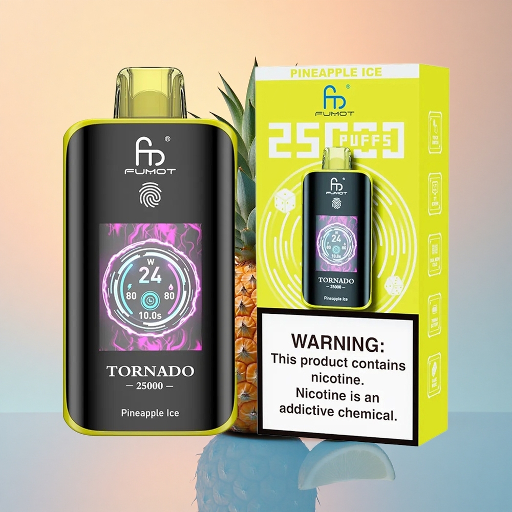 Fumot Tornado 25000 Puffs Ananas Buz 700mAh 20ml Nikotin