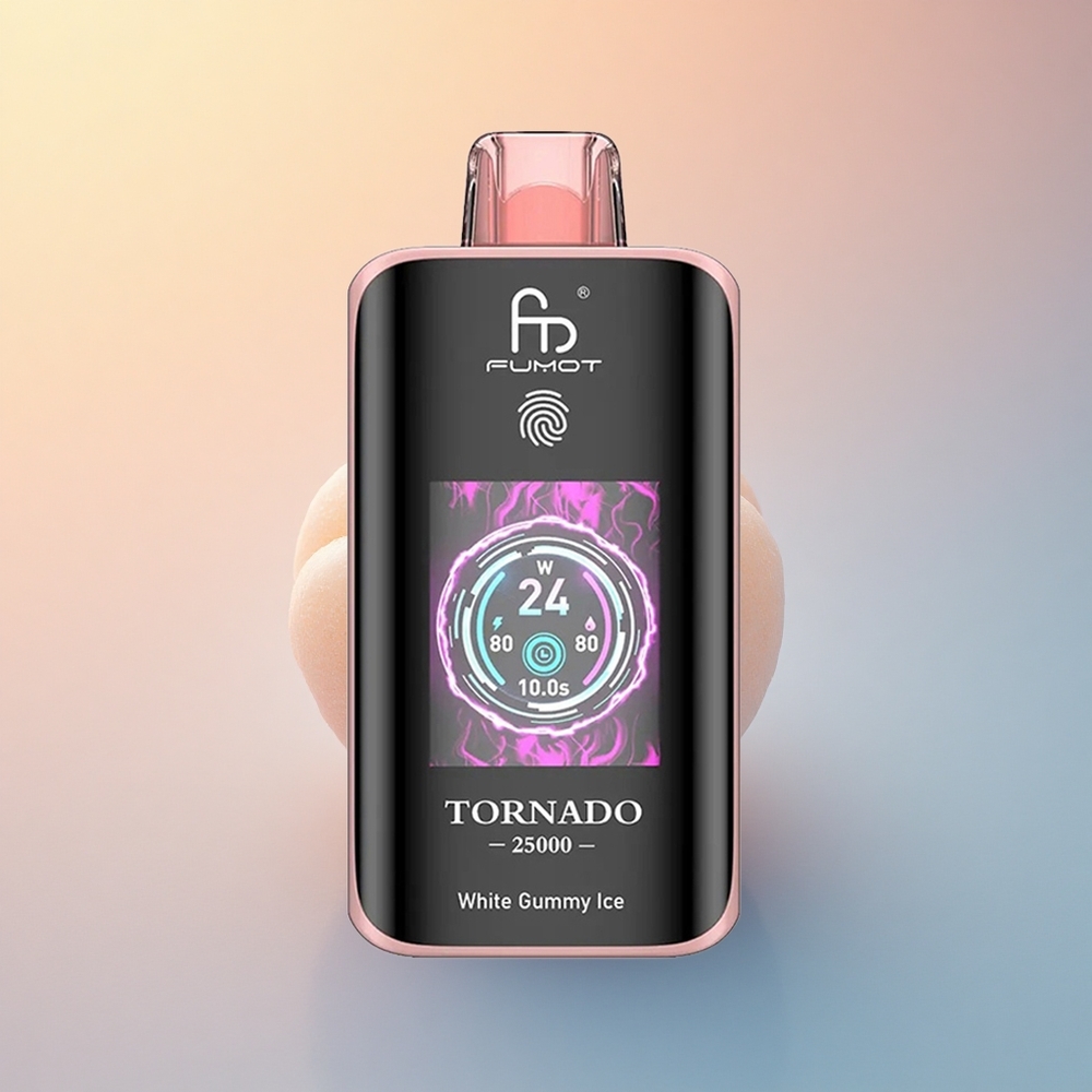 Fumot Tornado 25000 Puffs Beyaz Sakızlı Buz 700mAh 20ml Nikotin