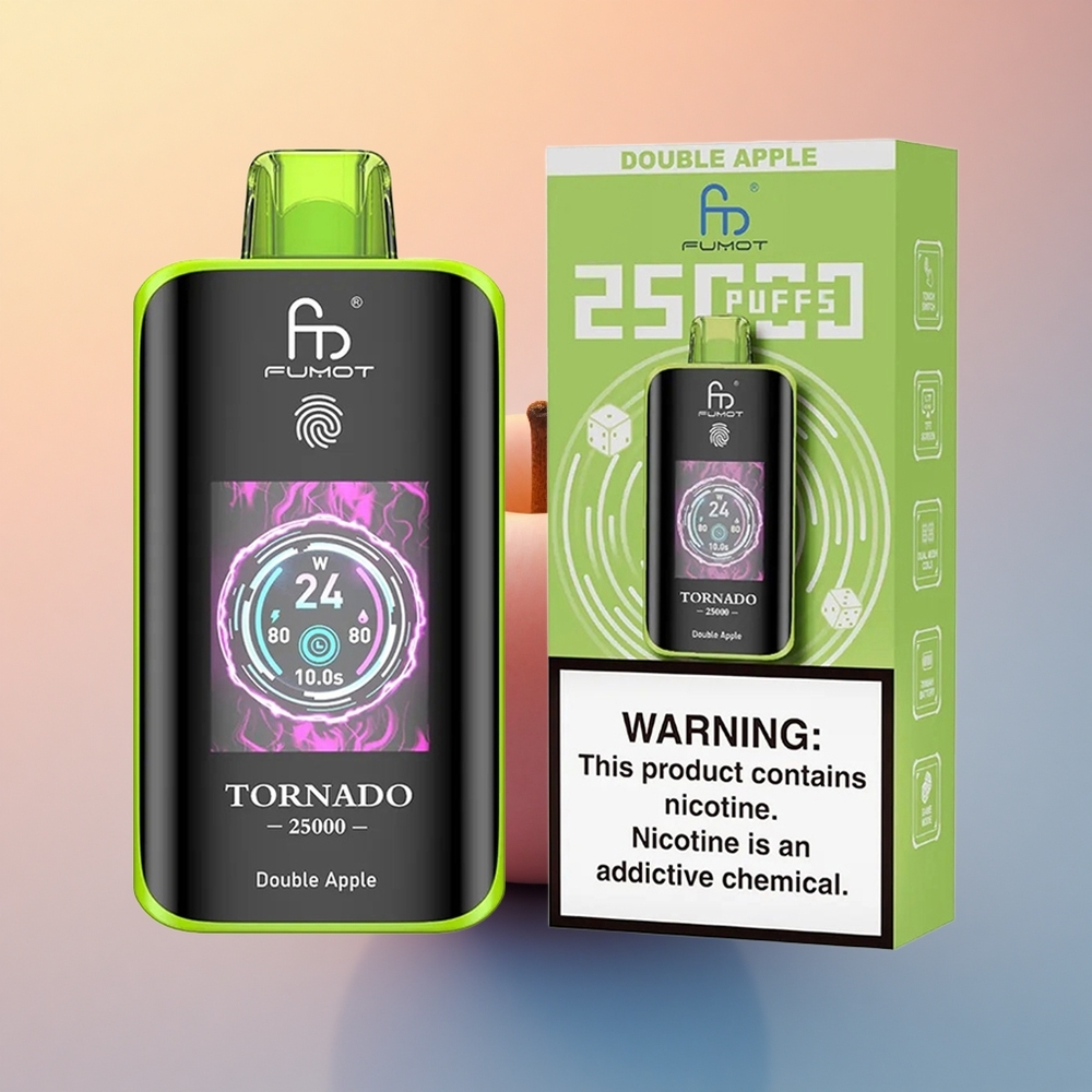 Fumot Tornado 25000 Puffs Elma Şerbeti 700mAh 20ml Nikotin