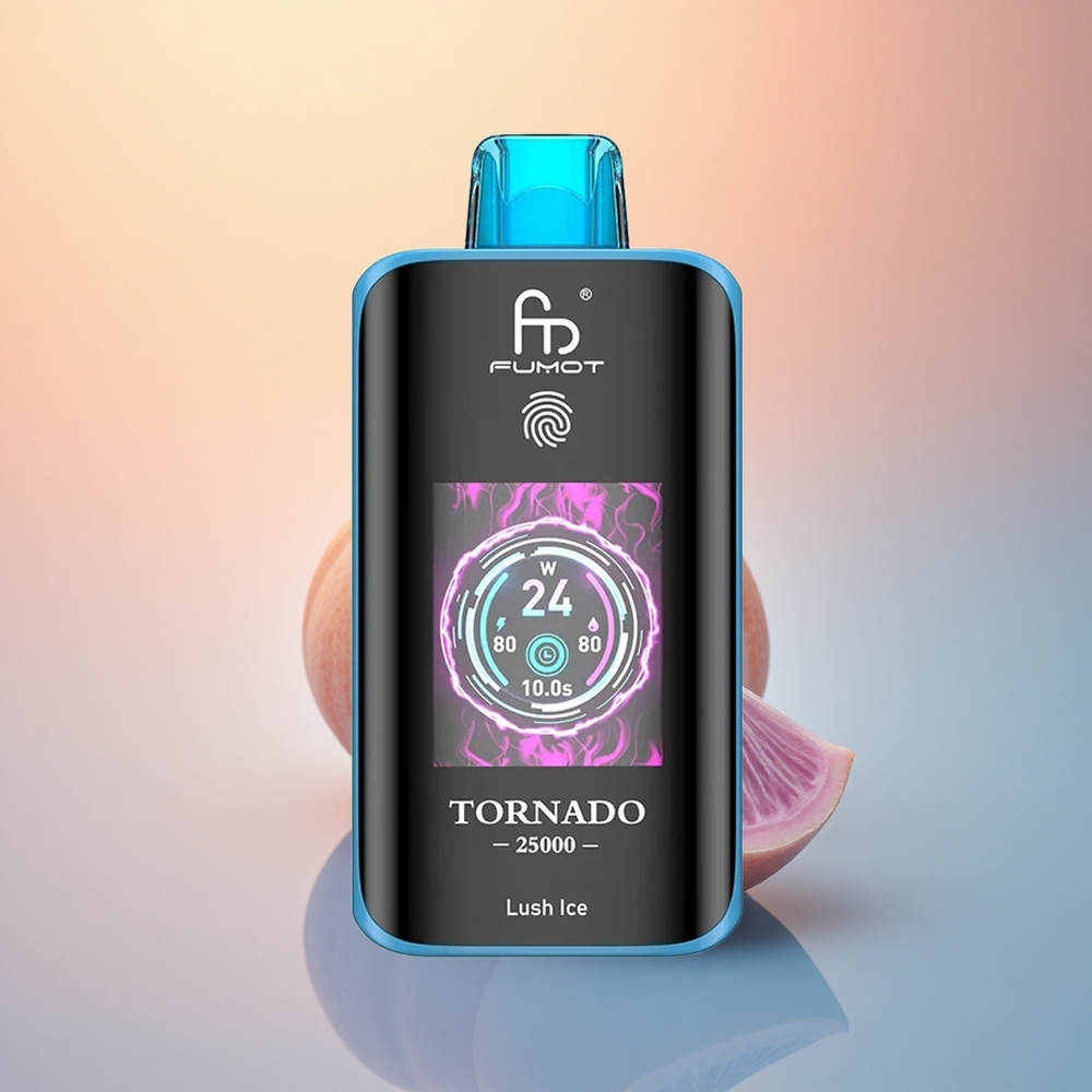 Fumot Tornado 25000 Puffs Lush Ice HD Ekran 700mAh 20ml Nikotin