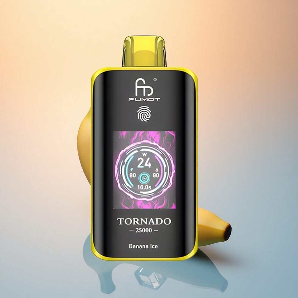 Fumot Tornado 25000 Puffs Muz Buz HD Ekran 700mAh 20ml Nikotin