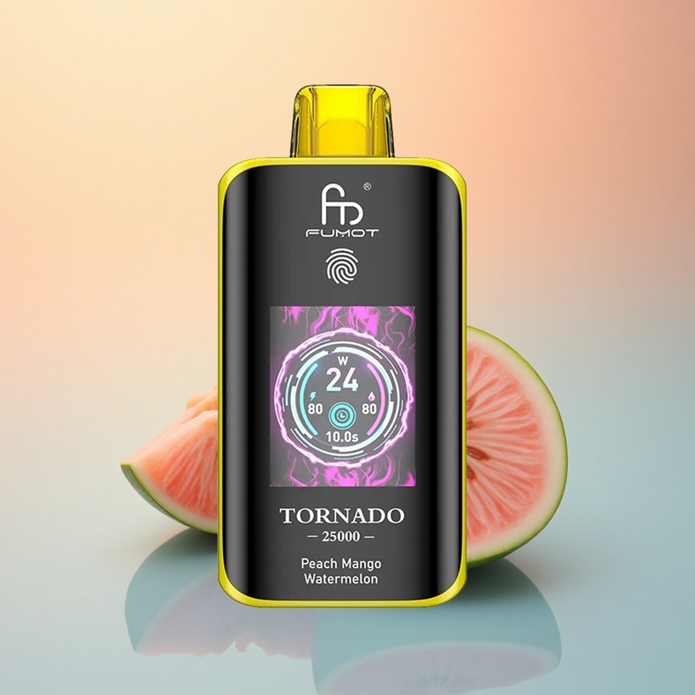 Fumot Tornado 25000 Puffs Şeftali Mango Karpuz 700mAh 20ml Nikotin