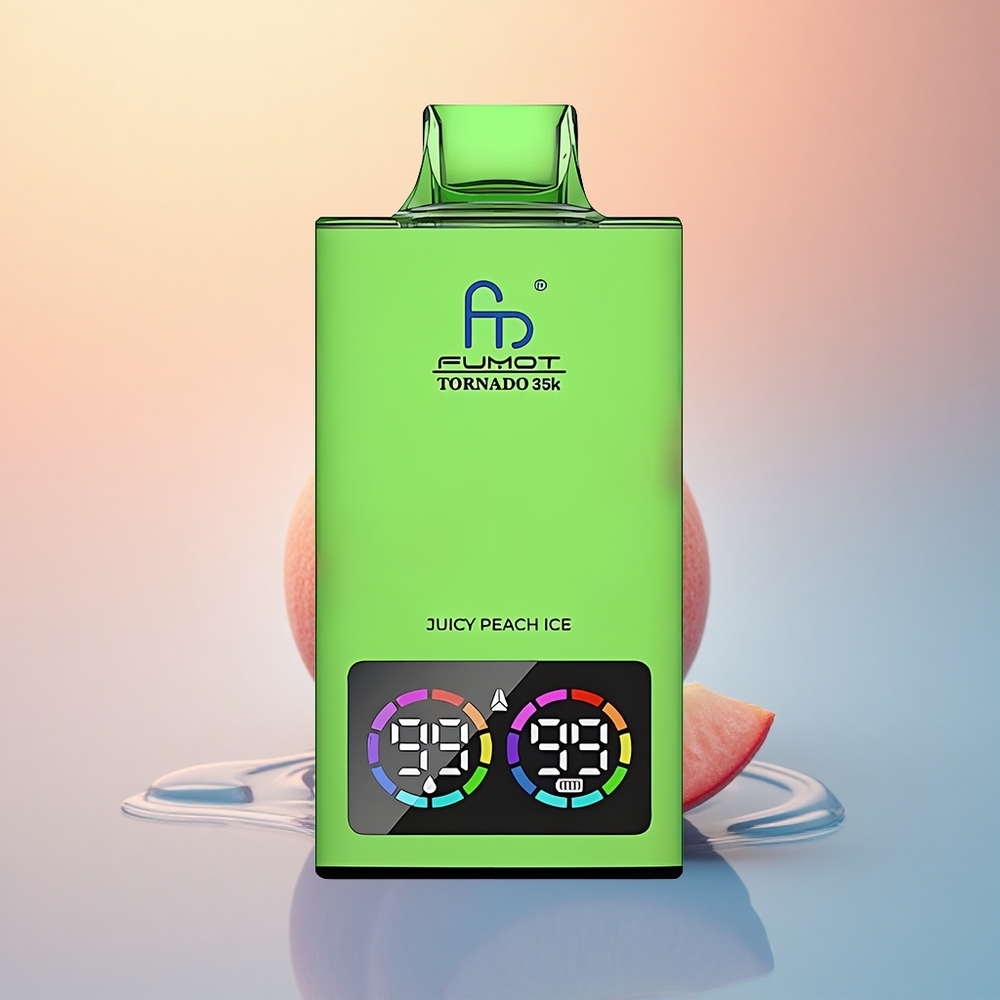 Fumot Tornado 35000 Puffs Şeftali Buzlu Dual Mesh 15ml 700mAh