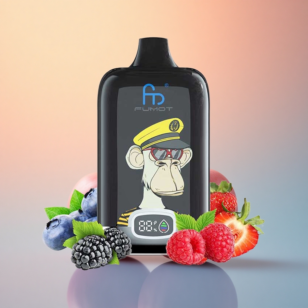 Fumot Tornado Digital Box 12000 Puffs Kiraz Tip Çekimli Mesh Bobinli 550mAh