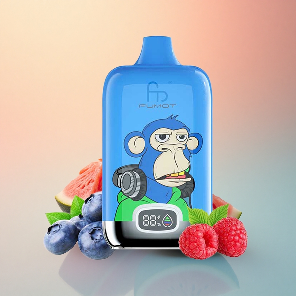 Fumot Tornado Digital Box 12000 Puffs Çilek Karpuzu 550mAh Mesh