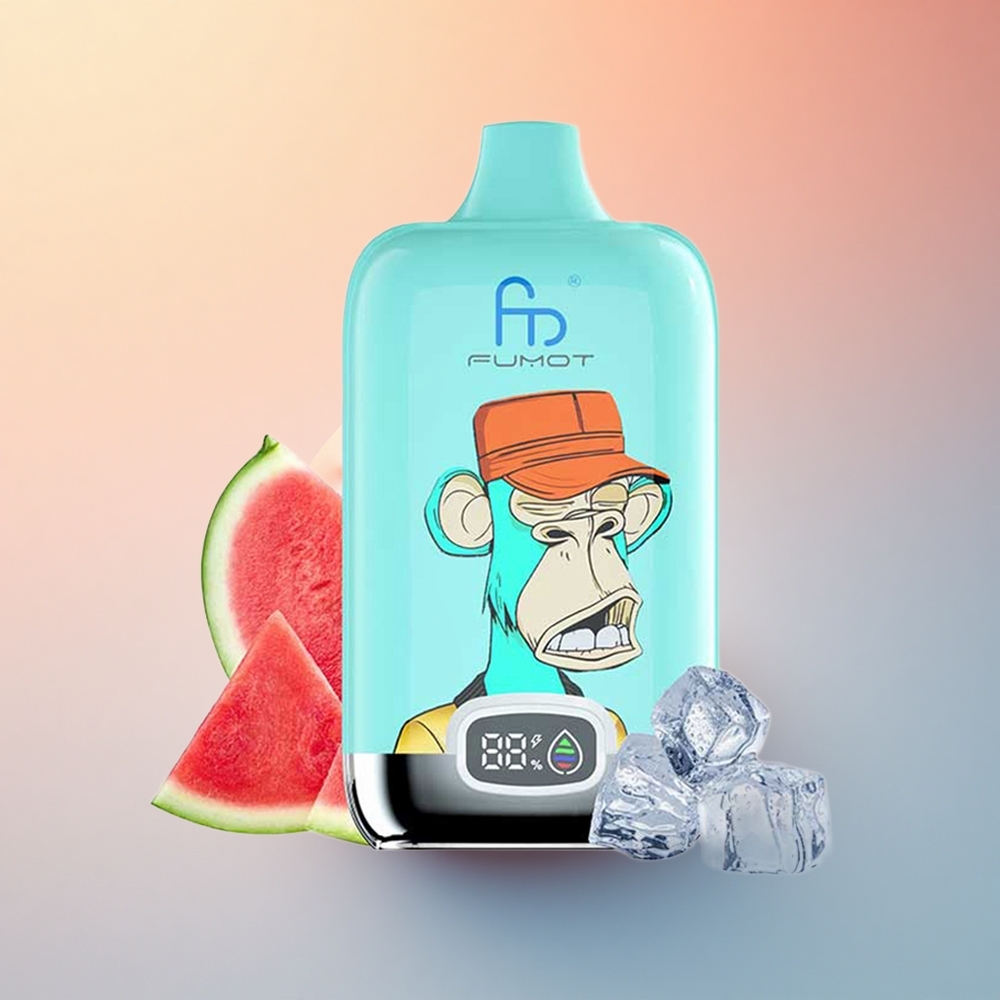 Fumot Tornado Digital Box 12000 Puffs Çilekli Donut 550mAh Tip-C Şarj