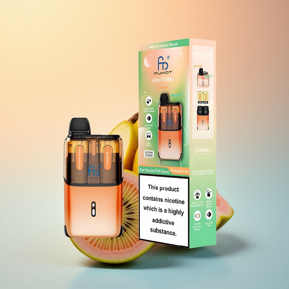 Fumot Ultra T32000 Puffs Ananas Buzu Çarkıfelek Kivi Guava - 800mAh 24ml Nikotin 20mg