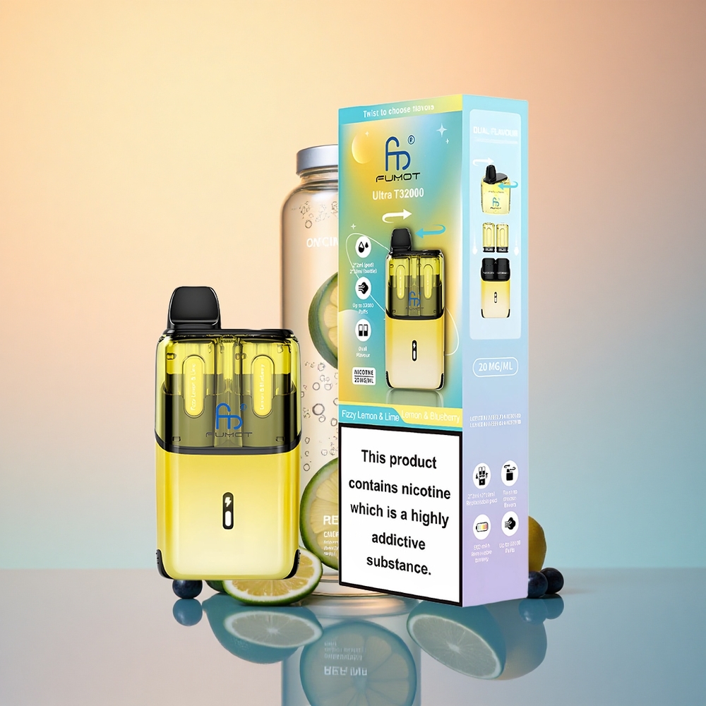 Fumot Ultra T32000 Puffs Gazlı Limon & Misket Limonu - Limon & Yaban Mersini 800mAh 24ml Nikotinli