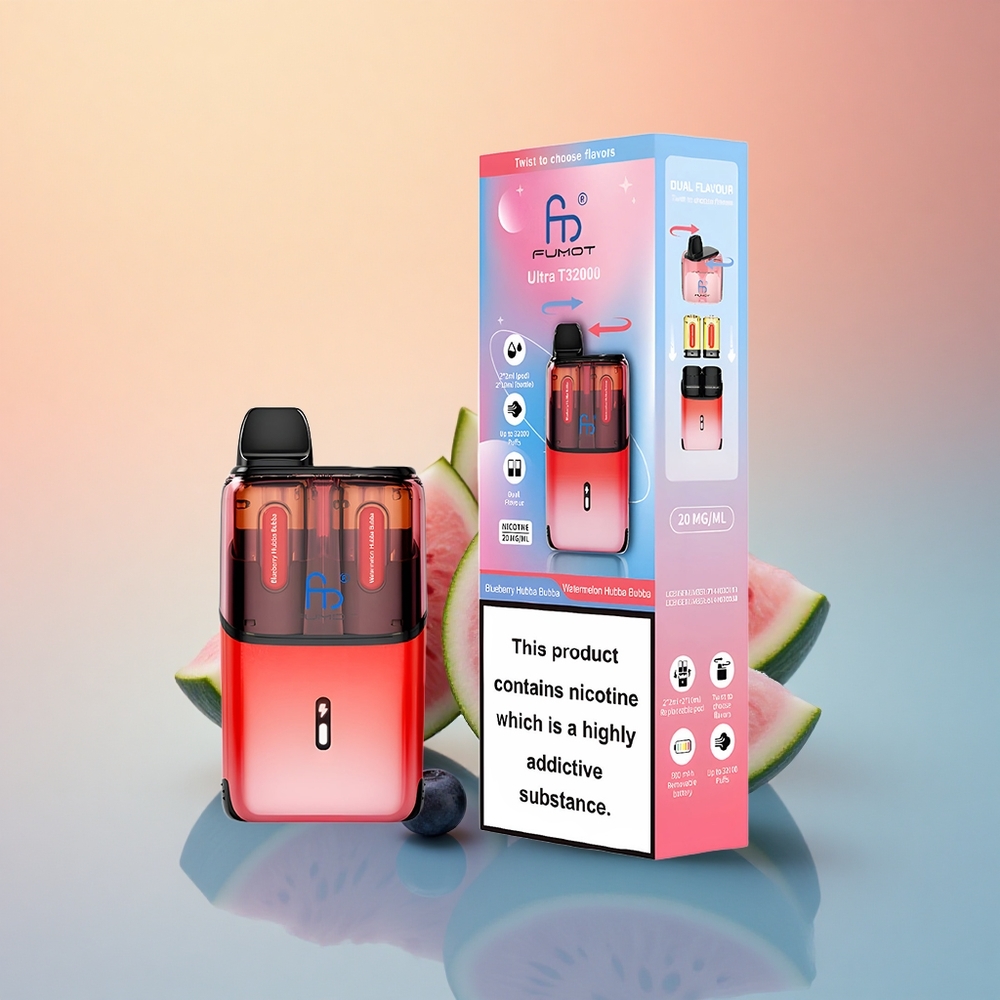 Fumot Ultra T32000 Puffs Karpuz Hubba Bubba - 800mAh Şarjlı