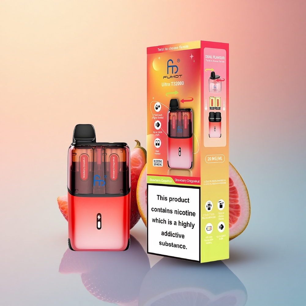 Fumot Ultra T32000 Puffs Çilek Greyfurt - Çilek Ejder Meyvesi 800mAh 24ml