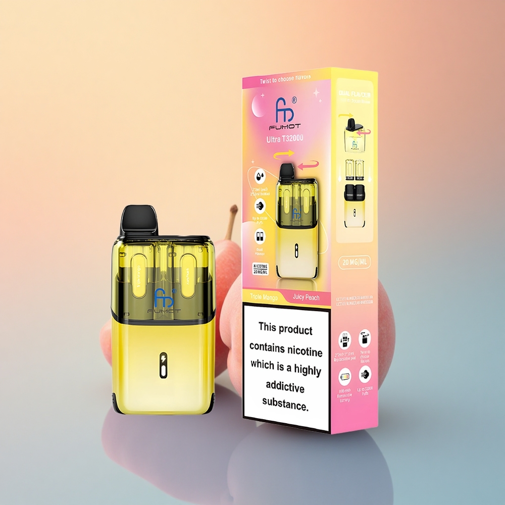 Fumot Ultra T32000 Puffs Üçlü Mango - Şeftali Aromalı 800mAh 24ml Nikotinli