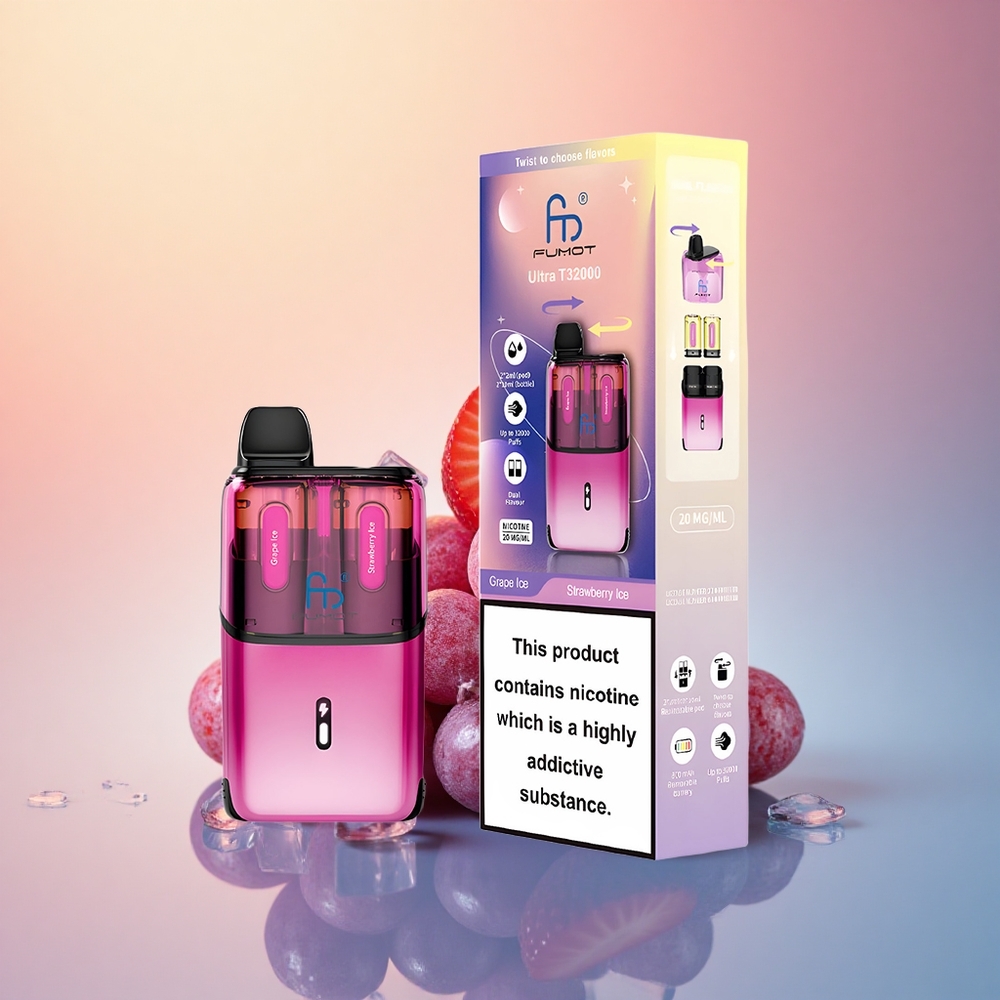 Fumot Ultra T32000 Puffs Üzüm Buz - Çilek Buz 800mAh 24ml