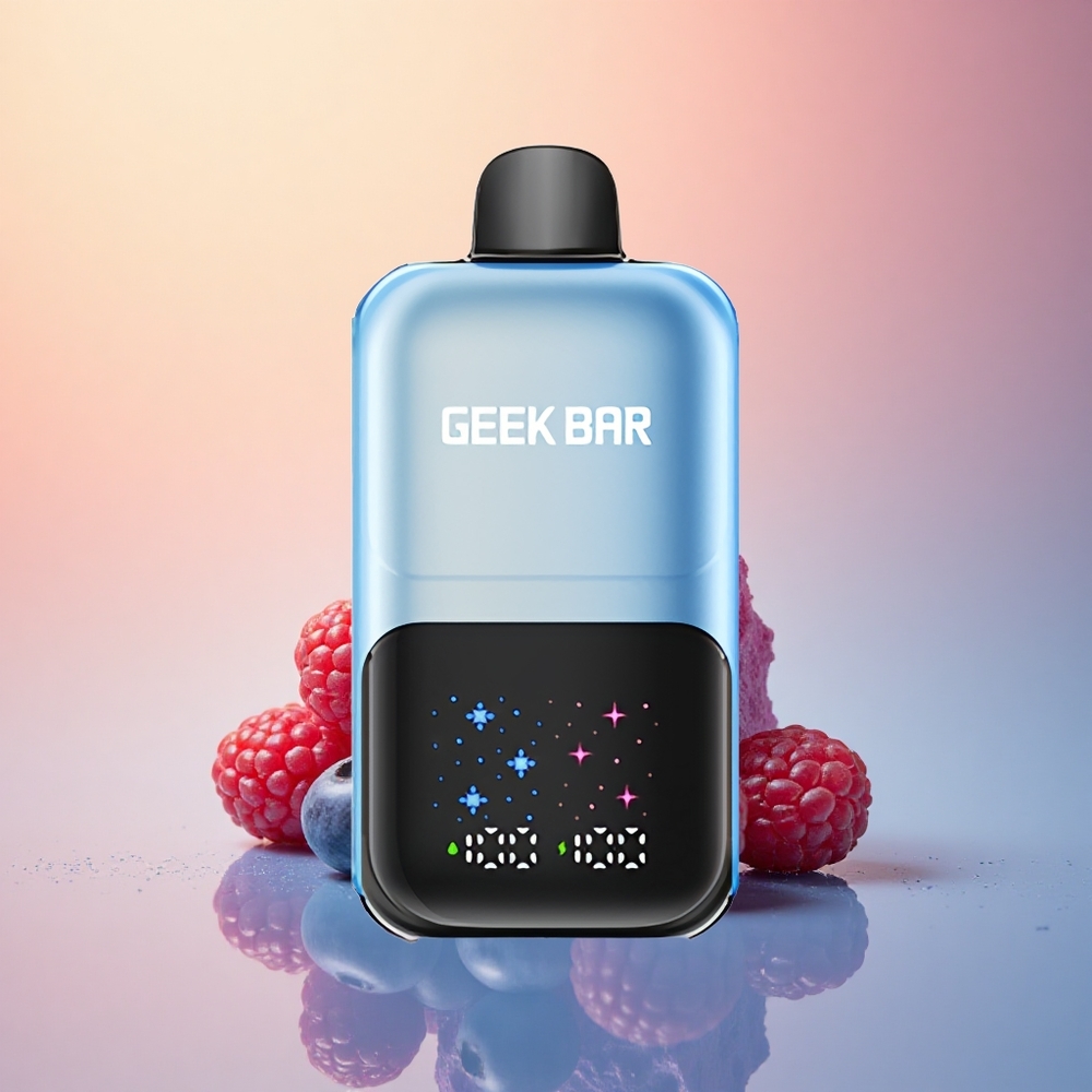 GEEK BAR 2GO 20ml 50000 Puffs Yaban Mersini Ahududu Buz + 20mL Çift Hazne + %5 Nikotin