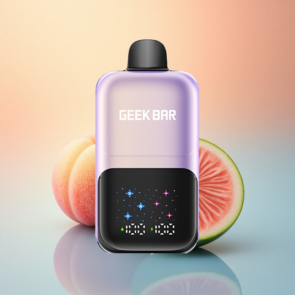 GEEK BAR 2GO 20ml 50000 Puffs Şeftali Mango Karpuz Buz Yenilebilir Şarj Edilebilir Akü Ayarlanabilir Lezzetler