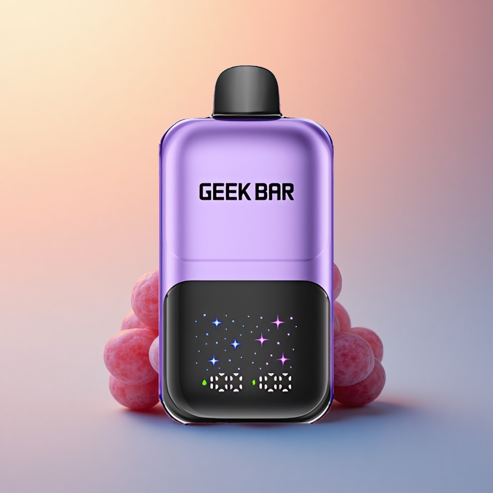 GEEK BAR 2GO 20ml 50000 Puffs Üzüm & Ahududu 20ml Şarj Edilebilir 5% Nikotin