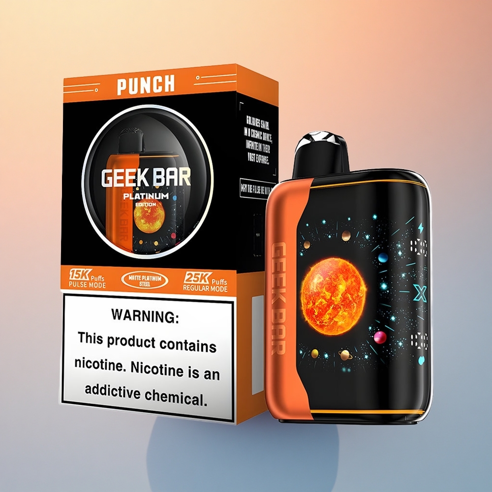 GEEK BAR Platinum Edition 25000 Puffs Punch Çift Örgül Nikotin 2%