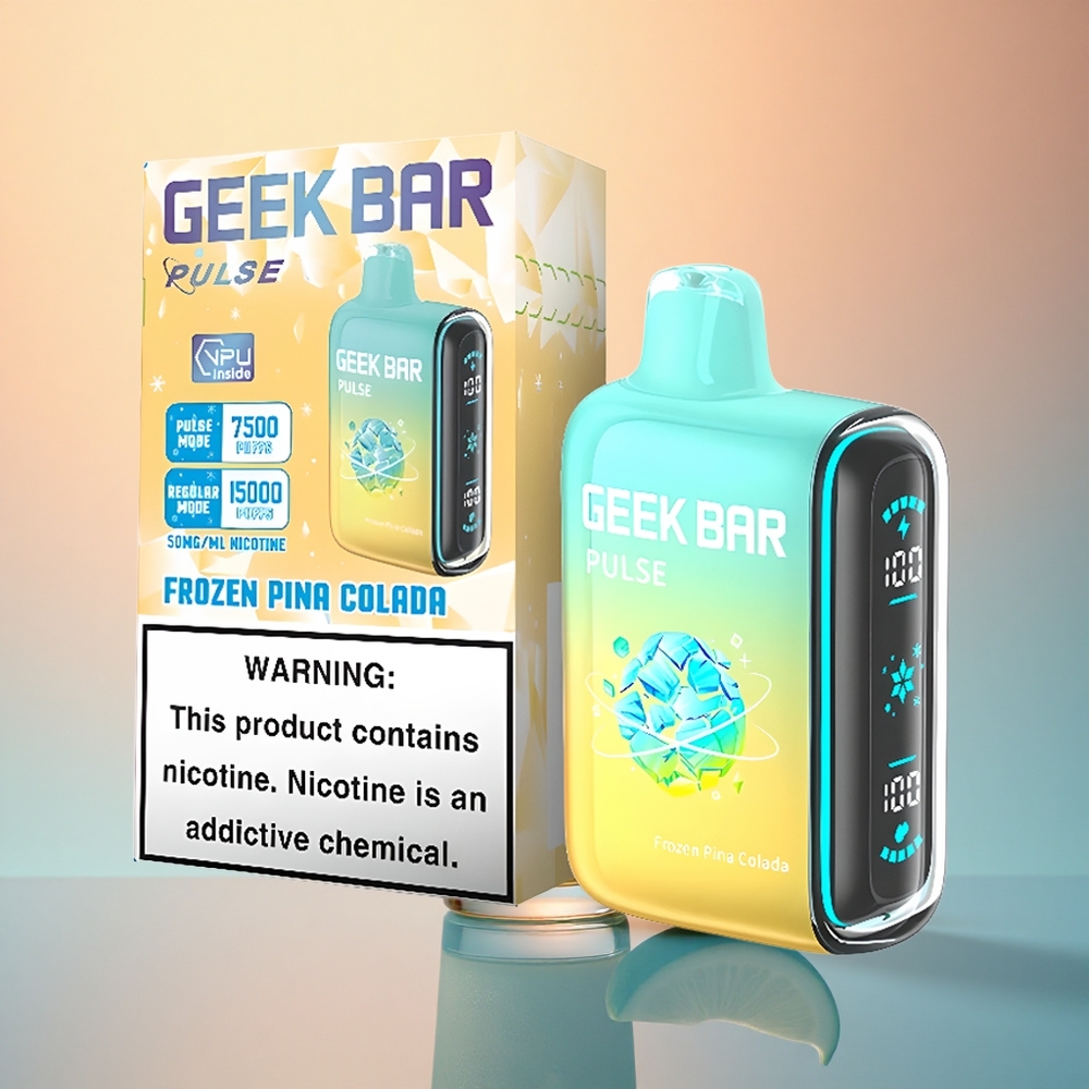 GEEK BAR Pulse 15000 Puffs Dondurulmuş Baskı 16ML Nikotin%5 650mAh