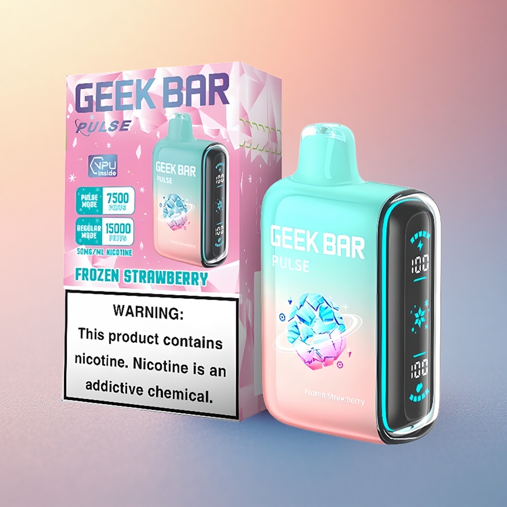 GEEK BAR Pulse 15000 Puffs Dondurulmuş Baskı 16ML Nikotin%5 650mAh
