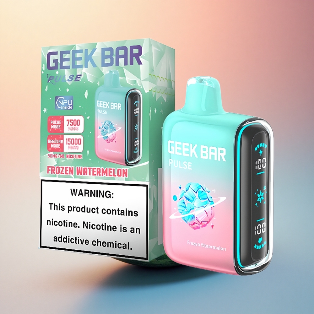 GEEK BAR Pulse 15000 Puffs Dondurulmuş Baskı 16ML Nikotin%5 650mAh