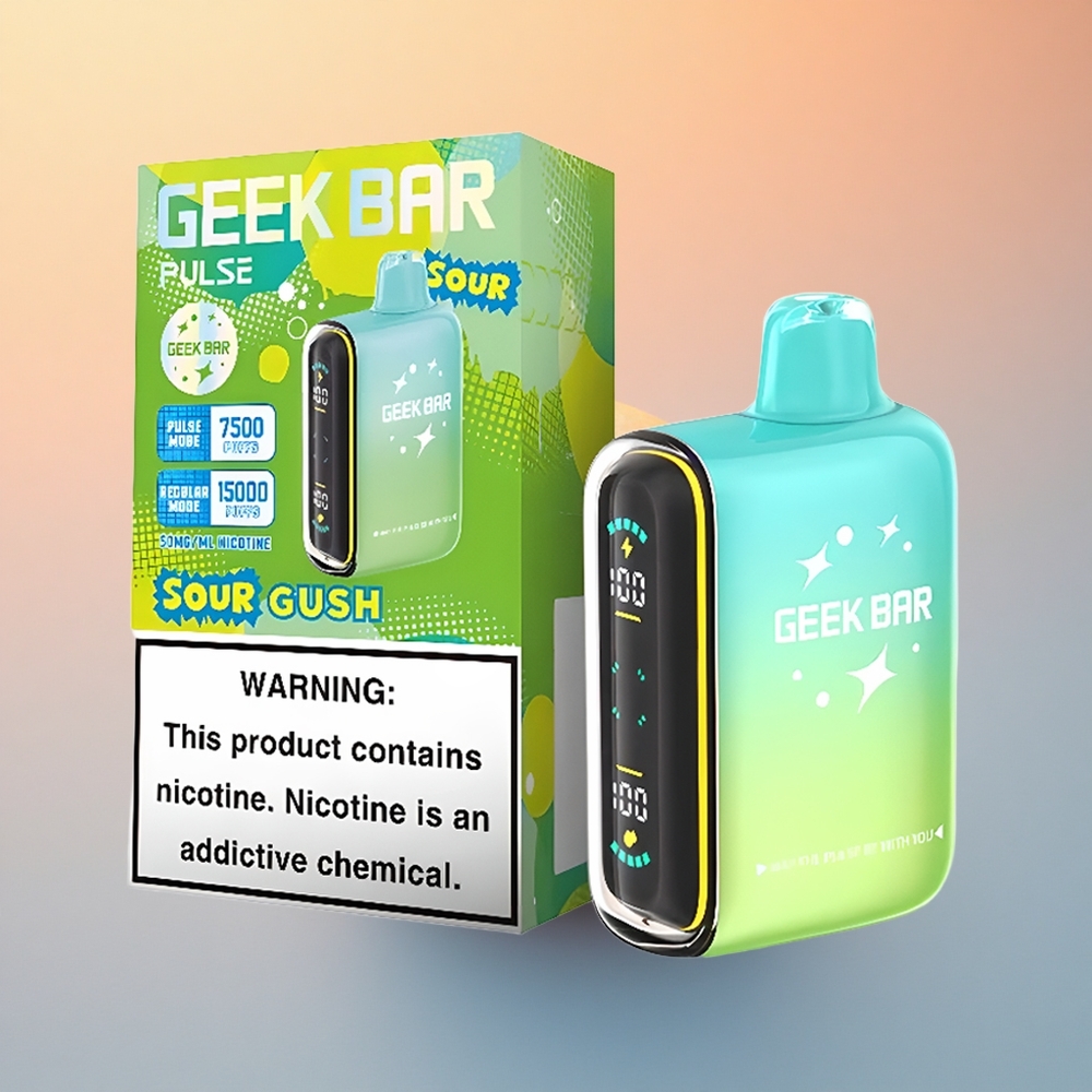 GEEK BAR Pulse 15000 Puffs Ekşi Baskı 16ML Nikotin %5 USB-C Şarj
