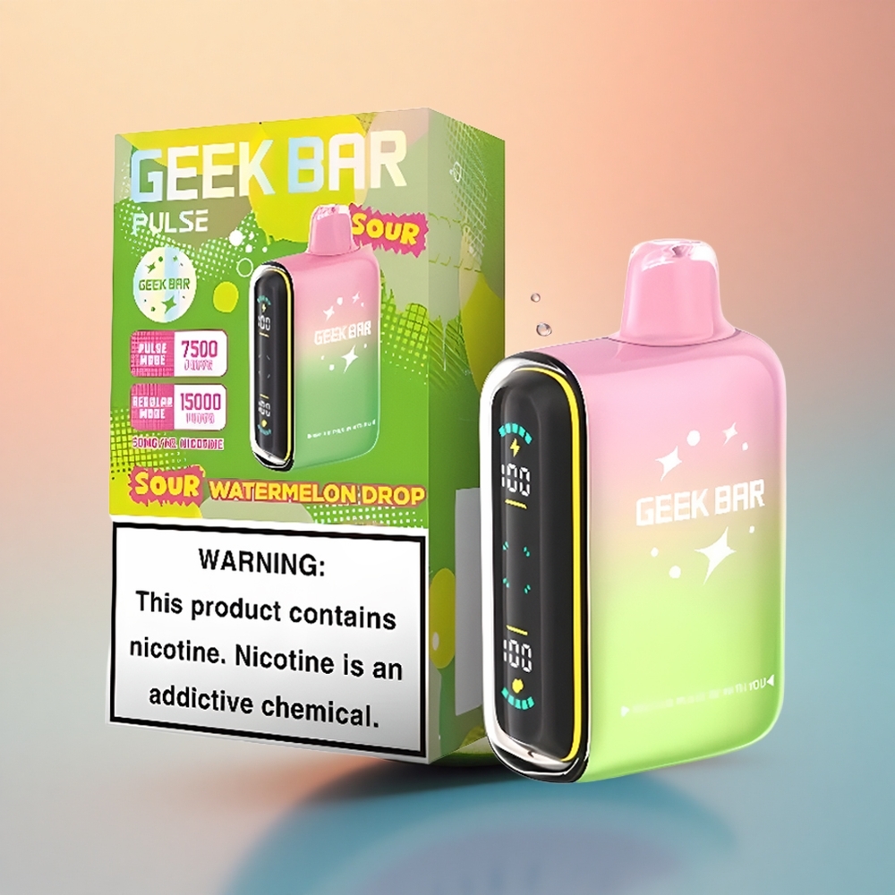 GEEK BAR Pulse 15000 Puffs Ekşi Baskı 16ML Nikotin %5 USB-C Şarj