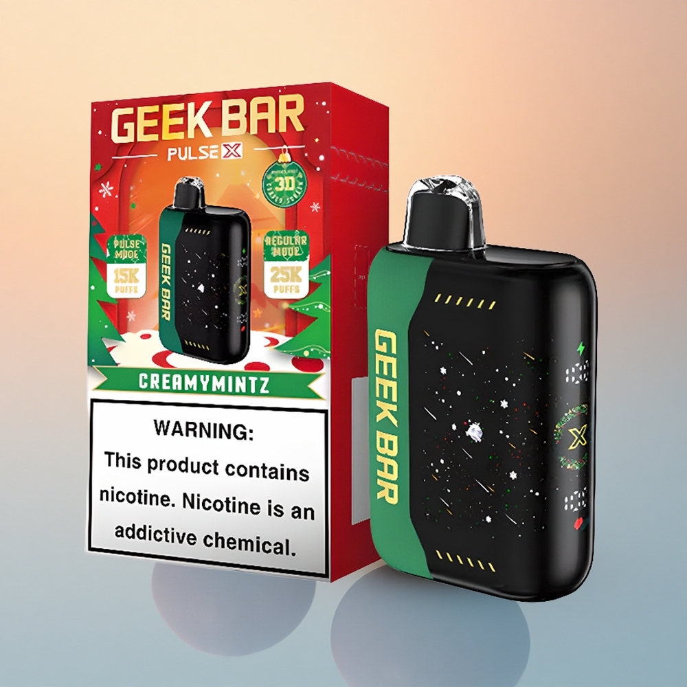 GEEK BAR Pulse X 25000 Puffs Noel Özel Sürüm - 18mL Önceden Doldurulmuş ve Nikotin İçerir