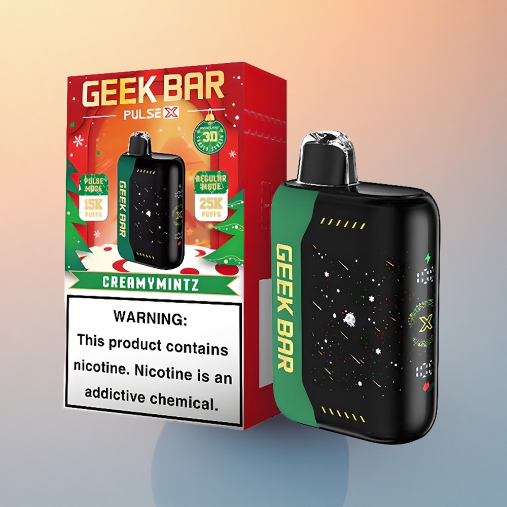 GEEK BAR Pulse X 25000 Puffs Noel Özel Sürüm - 18mL Önceden Doldurulmuş ve Nikotin İçerir