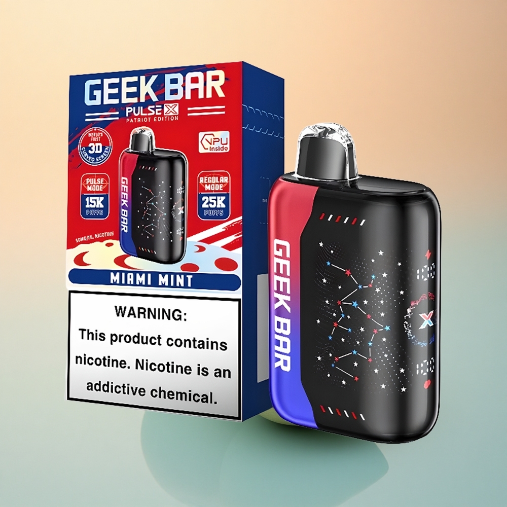 GEEK BAR Pulse X 25000 Puffs Vatansever Sürümü 18mL Ön Doldurmalı Nikotinli