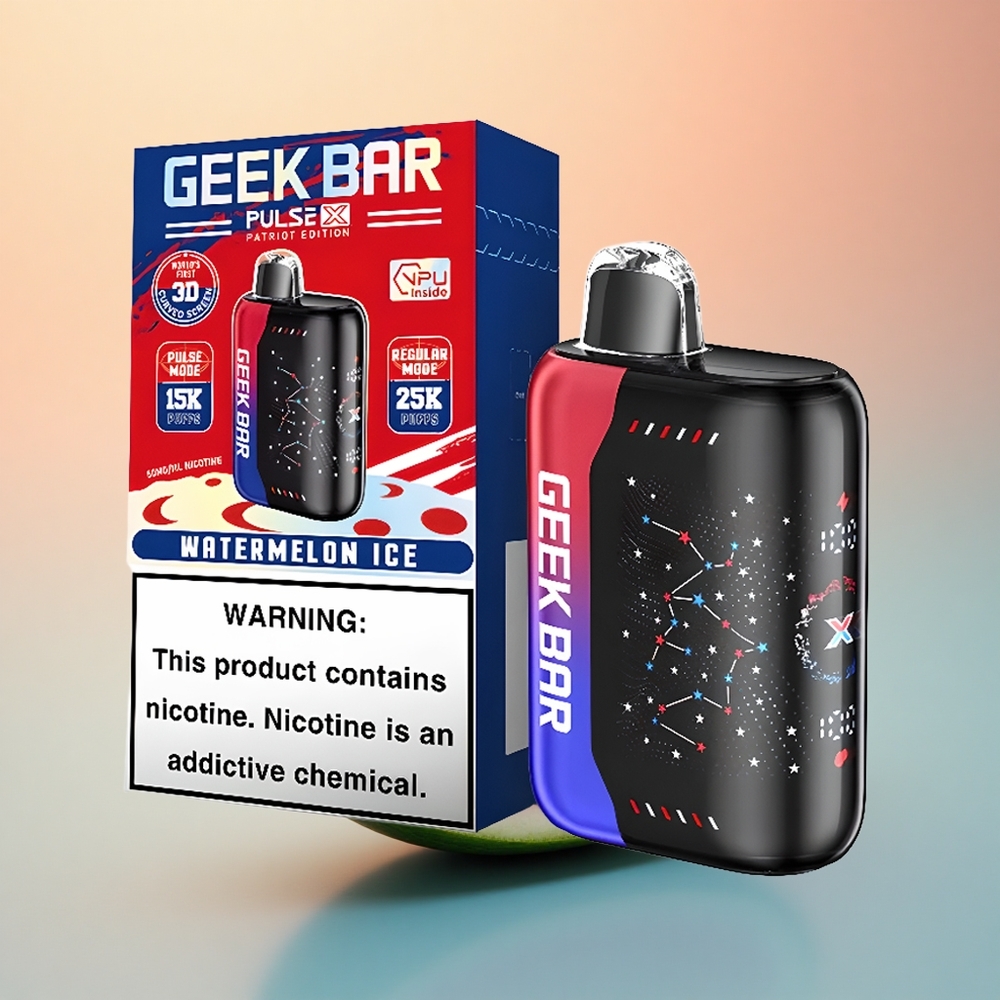 GEEK BAR Pulse X 25000 Puffs Vatansever Sürümü 18mL Ön Doldurmalı Nikotinli