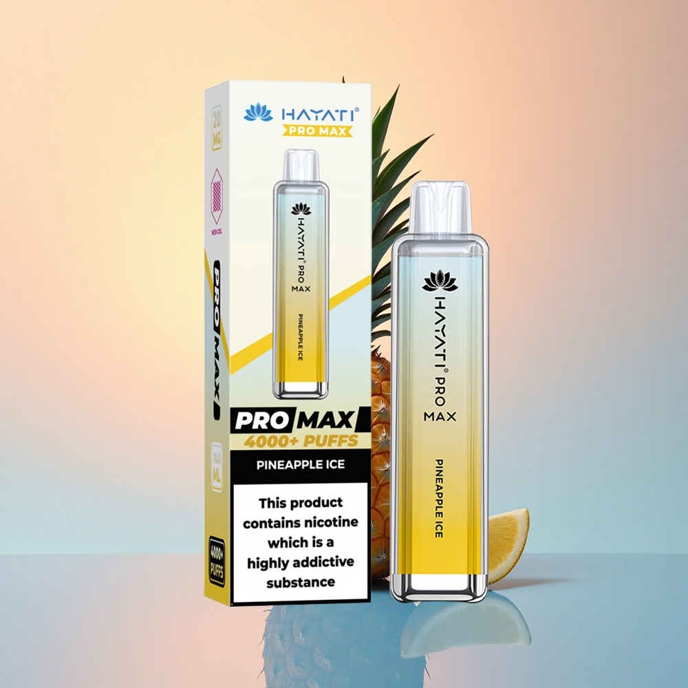 Hayati Pro Max 4000 Puffs Ananas Buzu 1400mAh Şarj Edilebilir