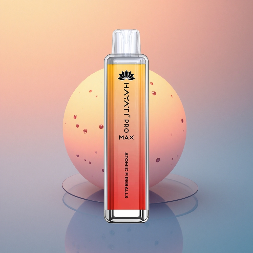 Hayati Pro Max 4000 Puffs Atomik Ateş Topları Çift 1.1 Ohm Mesh Bobinli 1400mAh Şarj Edilebilir