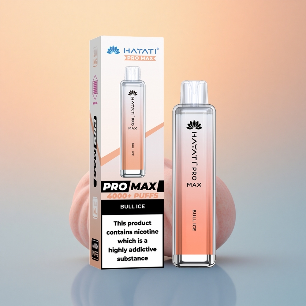 Hayati Pro Max 4000 Puffs Boğa Buzu 1400mAh Çift 1.1 Ohm Mesh