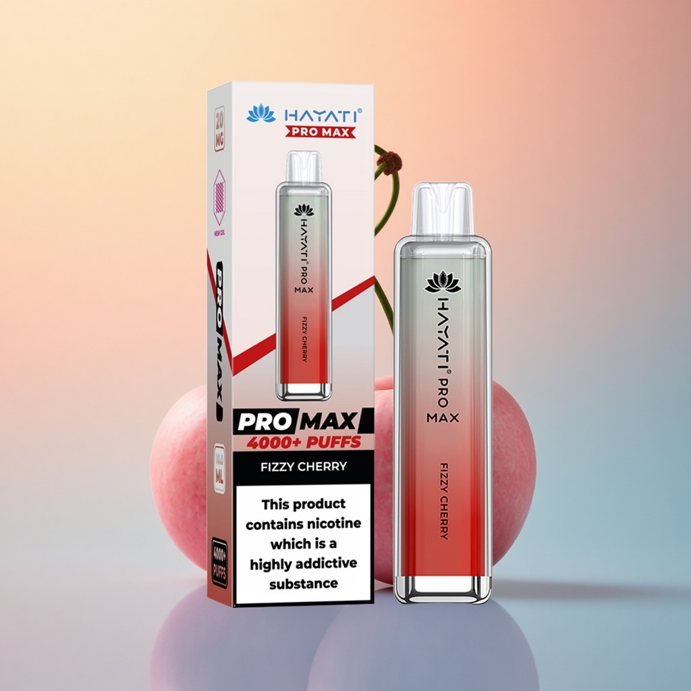 Hayati Pro Max 4000 Puffs Gazlı Vişne 1400mAh Şarj Edilebilir