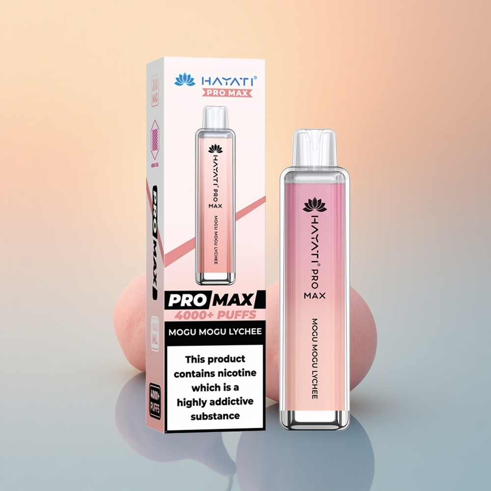 Hayati Pro Max 4000 Puffs Liçi Aromalı 5% Nikotin 1400mAh Şarjlı