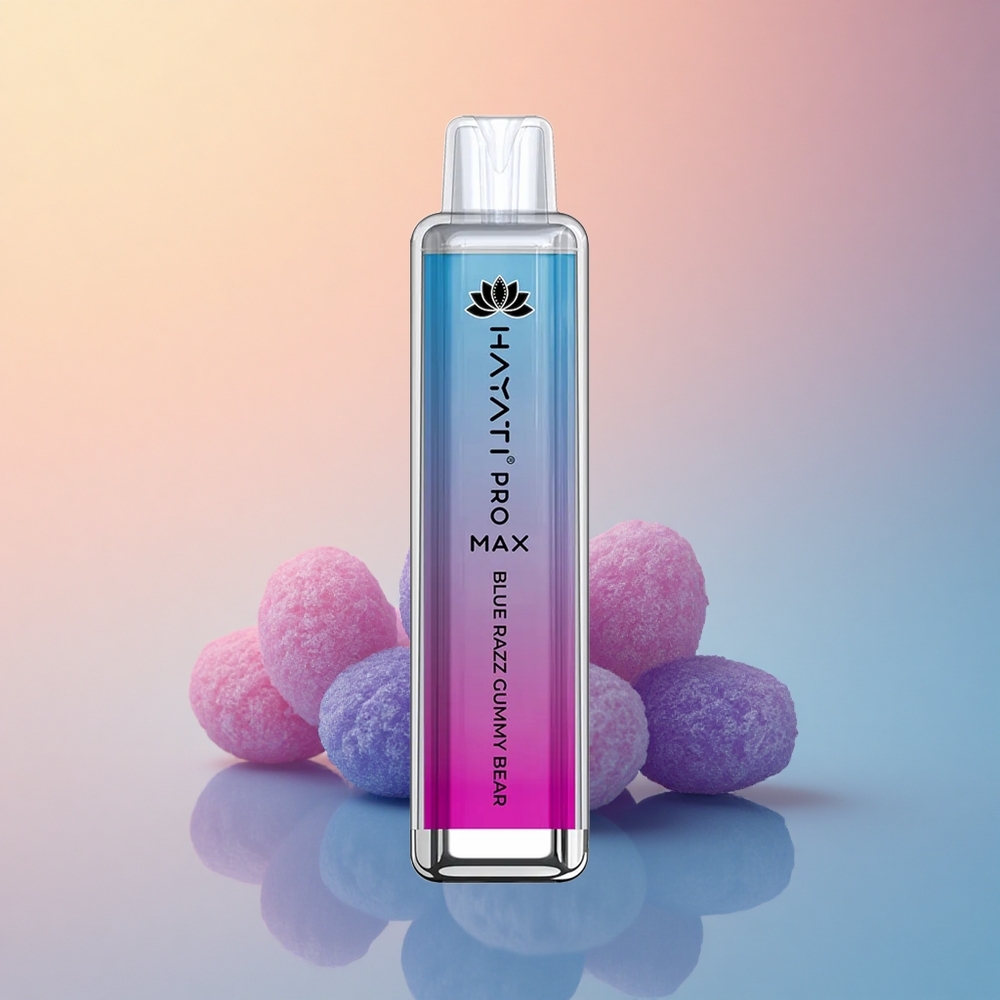 Hayati Pro Max 4000 Puffs Mavi Ahududu Sakızlı Ayı 1400mAh Şarj Edilebilir