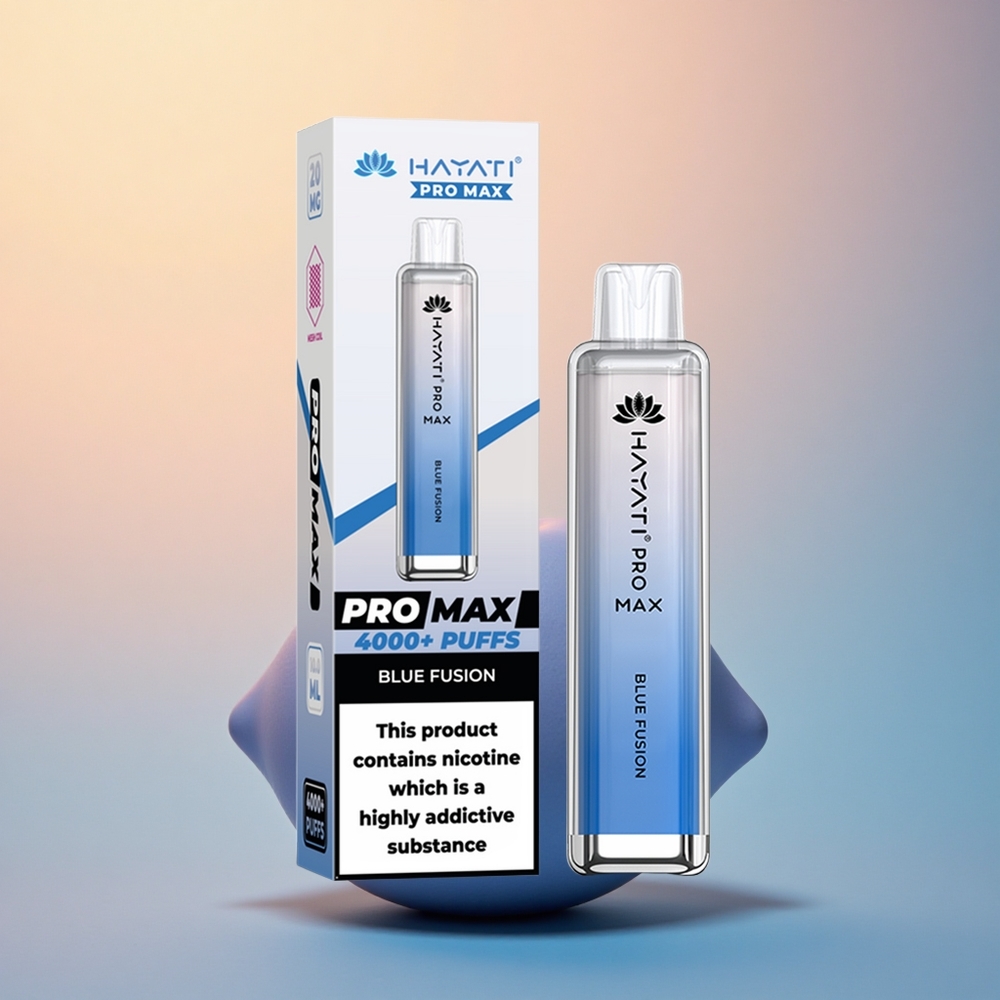 Hayati Pro Max 4000 Puffs Mavi Füzyon 1400mAh Çift 1.1 Ohm