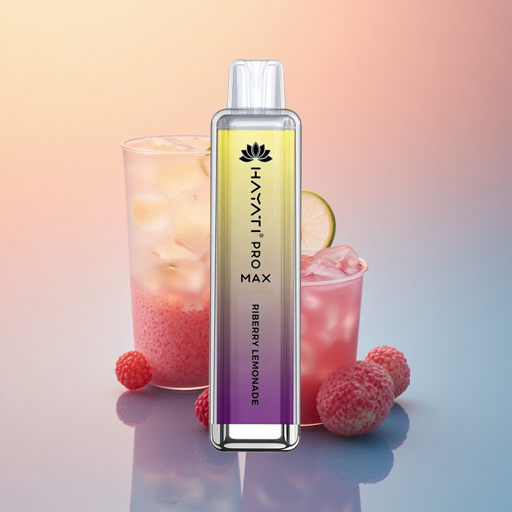 Hayati Pro Max 4000 Puffs Riberry Limonat Şarj Edilebilir 1400mAh Çift 1.1 Ohm Mesh