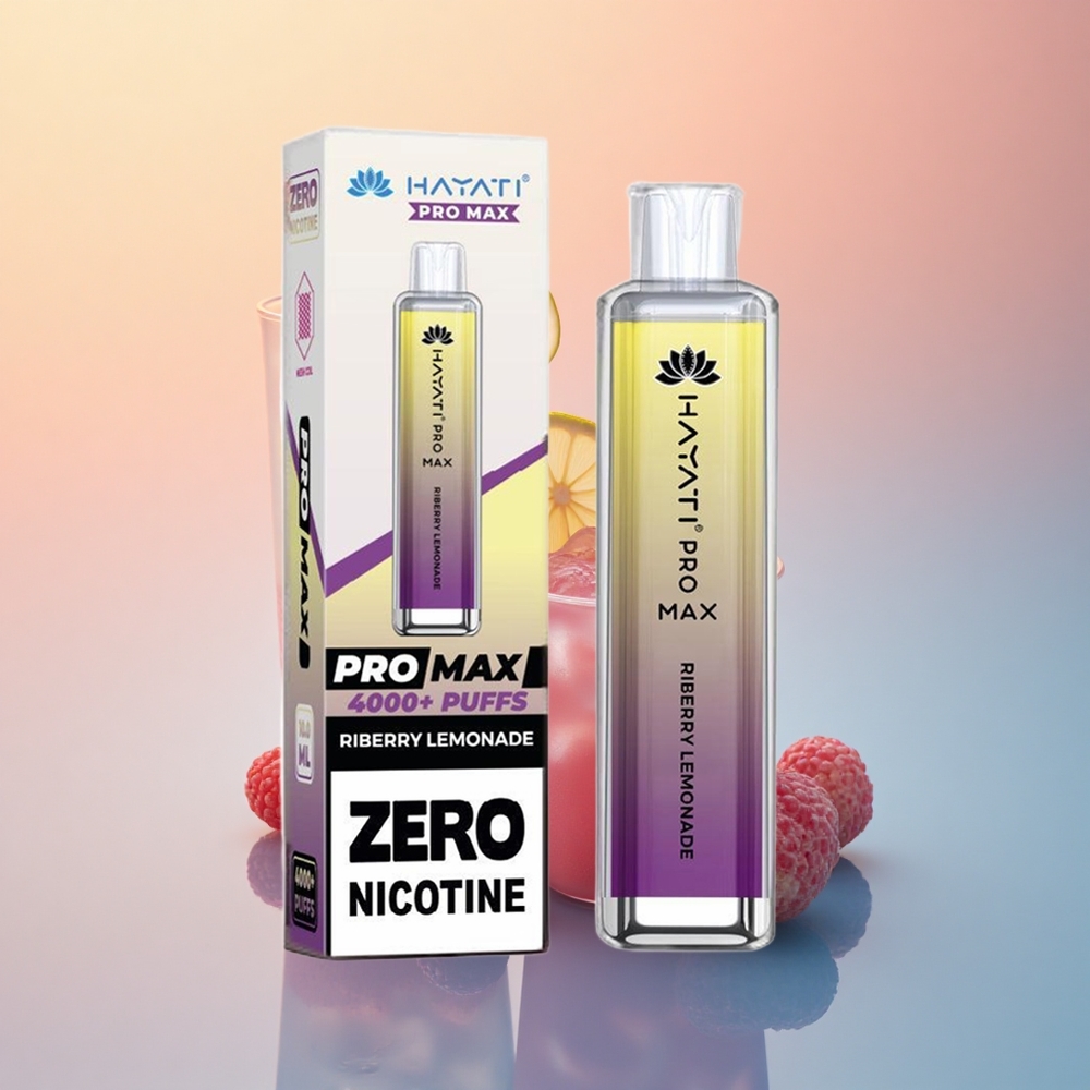 Hayati Pro Max 4000 Puffs Riberry Limonat Şarj Edilebilir 1400mAh Çift 1.1 Ohm Mesh