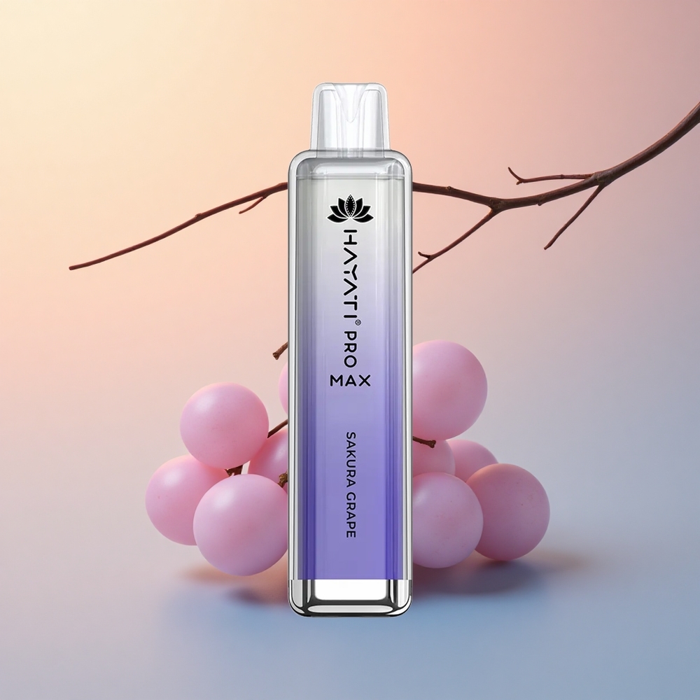 Hayati Pro Max 4000 Puffs Sakura Üzüm 1400mAh Şarj Edilebilir